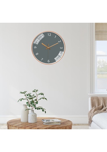 Suntek Ofis Için Duvar Saati Sessiz Hareketsiz Pille Çalışır Diğer