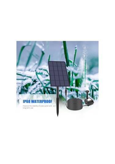 4 Nozullu 2.5 W Dıy Birdbath Dalgıç Güneş Çeşmesi Pompası