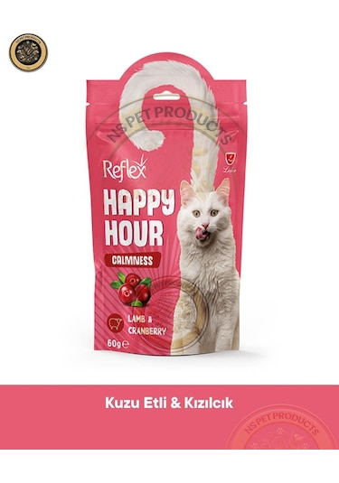 Reflex Happy Hour Sakinleşmeyi Kedi Ödül Maması 60 Gram