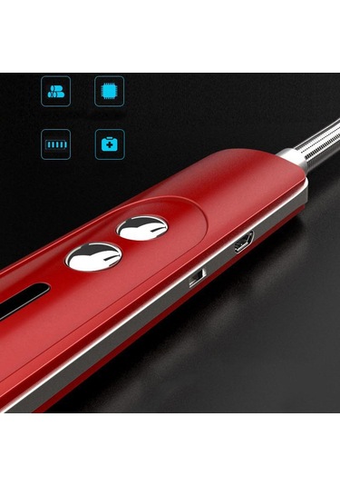 Mum Çakmak Şarjlı Çakmak Elektrikli Çakmak Şarjlı Alevsiz Çok Renkli