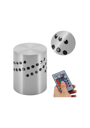 Reedark Alüminyum Led Duvar Lambası, Ktv/bar Dekorasyonu, Renkli Işık, Kumandalı Kontrol, 3w, Atmosfer Oluşturucu Diğer