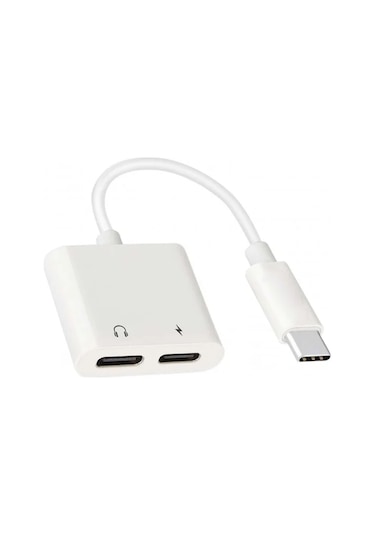 Xiaomi 12t Pro İle Uyumlu 2'li Type-c Girişli Kulaklık Ve Şarj Adaptörü