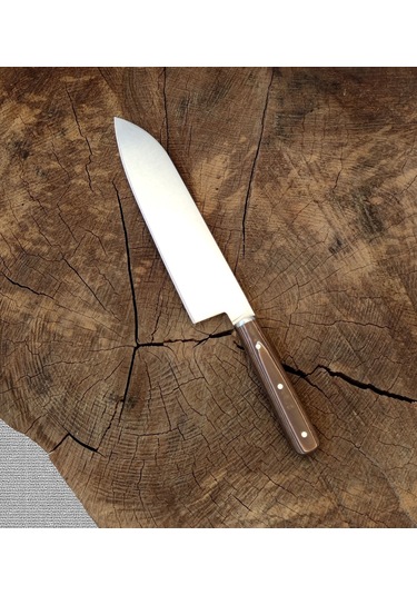 Santoku Şef bıçağı Profesyonel  Japon Santoku HGSANT95 Kahverengi
