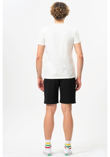 Benetton Bnt-m20478-23y Erkek T-shirt BNT-M20478-R0198 Beyaz