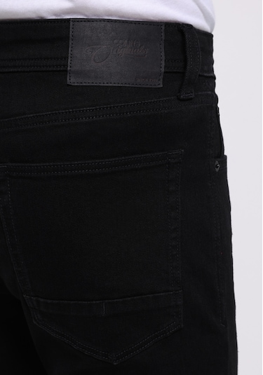 Colins Regular Fit Orta Bel Daralan Paça Erkek Black Black Denim Pamuklu Jean Pantolon Cl1071698 Q1.v1 Dn06270 Siyah
