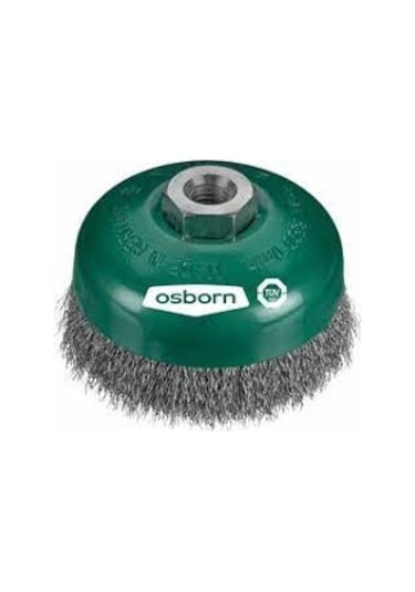 Osborn Taifun Çanak Tel Fırça 80 Mm Inox Saçaklı Alman Malı