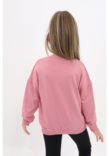 Toontoy Kız Çocuk Sweatshirt Gülkurusu