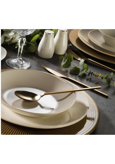 Massimo Luna Gold 6 Kişilik 30 Parça Yemek Takımı Diğer