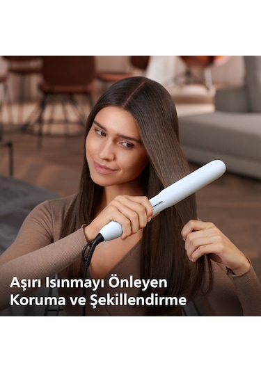Philips Saç Düzleştirici BHS520/00,Bukle Özelliği, Argan Yağı Katkılı, İyonik Bakım