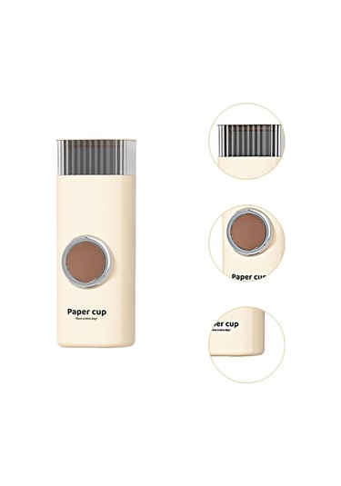 Pazly Suntek Kağıt Fincan Dağıtıcı - Restoran, Banyo, Çiftlik Evi İçin Bej Bej