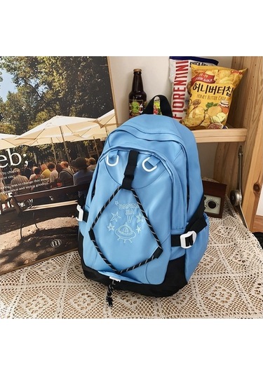 Gençler İçin Şık Ve Fonksiyonel Okul Çantası, Dayanıklı Sırt Çantası, Ergonomik Tasarım, Hafif Ve Spor Çanta MAvi