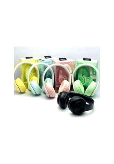 Pembe Macaron Set Bluetooth Kablosuz Stereo Kulaklık