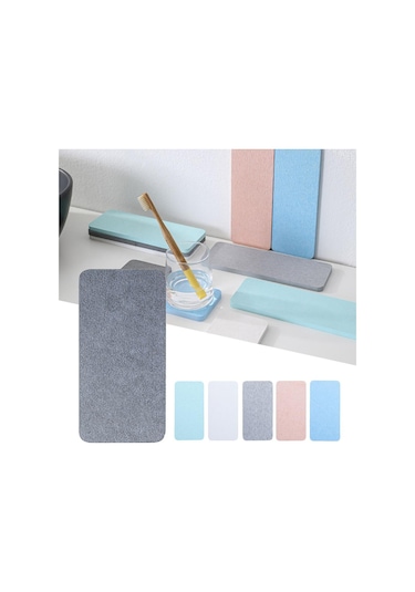 Yeşil 6.29 3.15 İnç Taş Tepsi Pembe/mavi/yeşil Su Emici Yeşil