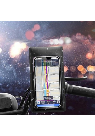 Motosiklet 360 Döndürülebilir Su Geçirmez Telefon Kılıfı Telefon Tutucu 4 -7.2 İnç