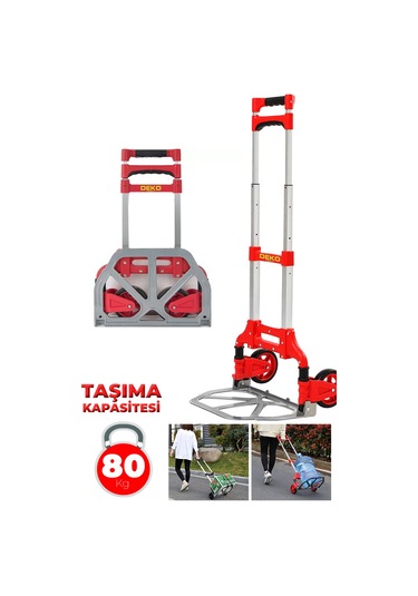 Deko Turkey DKT80EB 80Kg Teleskopik Katlanır Koli Taşıma Arabası