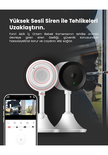 Fonri Akıllı Çocuk Ve Bebek Kamerası Uzaktan Kontrol