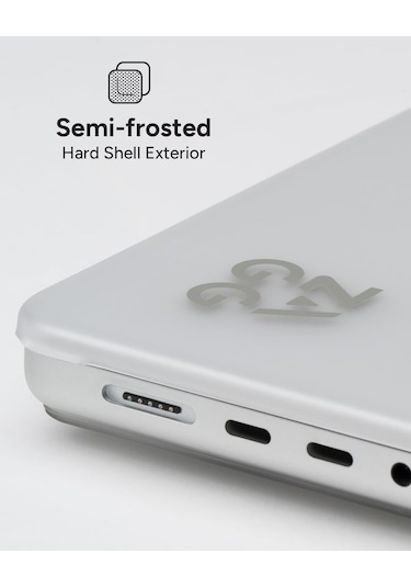Zagg Apple Uyumlu MacBook Koruma Apple Uyumlu MacBook Pro 14" M4/m3/m2/m1 Kılıf Şeffaf