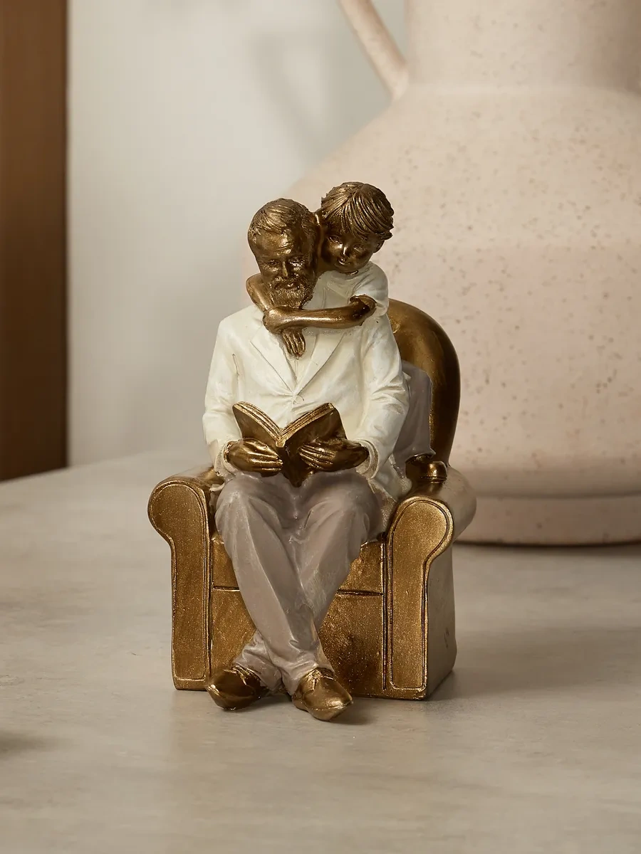 Lefard Dekoratif Heykelcik "dede Ve Torun" 19,5 Cm 200584940