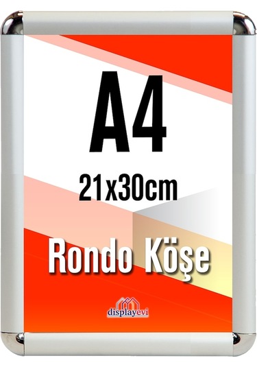 Alüminyum Çerçeve Rondo Köşe 21X30Cm A4