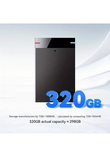 Boatshop1 320gb Taşınabilir Harici Sabit Disk Usb 3 0 Yüksek Hızlı Okuma Yazma Pc Laptop Telefon Uyumlu