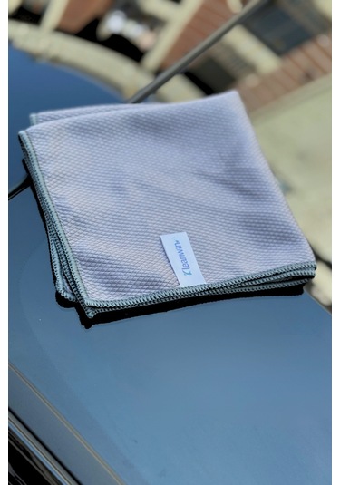 Lucid Mikrofiber Araba Cam Bezi 40x40 Cm Gri, İz Bırakmaz Cam Silme Ve Kurulama Bezi