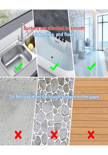 Hangfox Silikon Su Tüpü Filtresi, Multifonksiyonel Tıkanıklık Önleyici, Süspansiyonlı, Mutfak/banyo Kullanıma Uygun, Gri Renk, 4 Adet Set Diğer