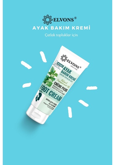 Elvons Çatlak Topuklar İçin Ayak Bakım Kremi 75 ML