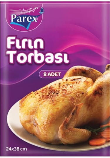 Parex Yanmaz Fırın Torbası 8"Li Çok Renkli
