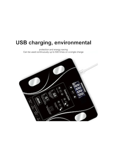 Sones Lcd Ekran Gövde Elektronik Akıllı Tartı Terazileri Banyo Terazisi Dijital İnsan Ağırlık Terazileri