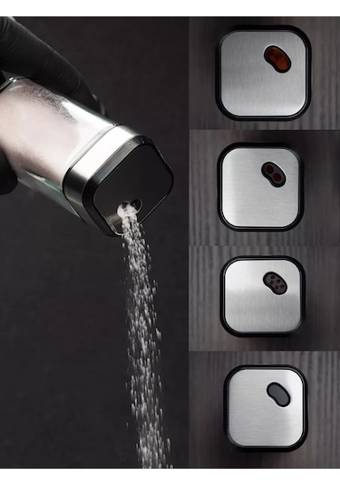 Imrun Kapaklı Dozajlamaya Sahip Baharatlıklar, 12 Adet 219332479 Metal