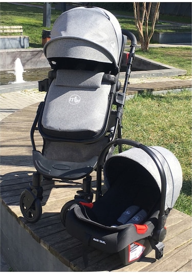Maxi Taxi Fast Pro Travel Sistem Bebek Arabası - Cotton Grey