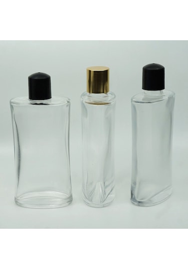 Kolonya Şişesi 160 Ml 5 Adet Şeffaf Boş Oval Şişe