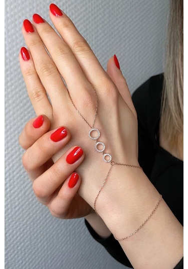 925 Ayar Gümüş Rose Dizi Halkalar Şahmeran - 45099401 Rose Gold