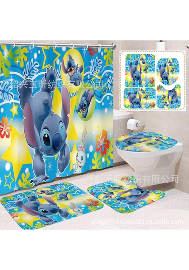 Ximistore9 Kartlı Desenli Duş Perdesi - Polyester, Su Geçirmez, Kalıp Öfke Dirençli, 350g, Tam Set - Banyo Islak-kuru Ayrımı Diğer