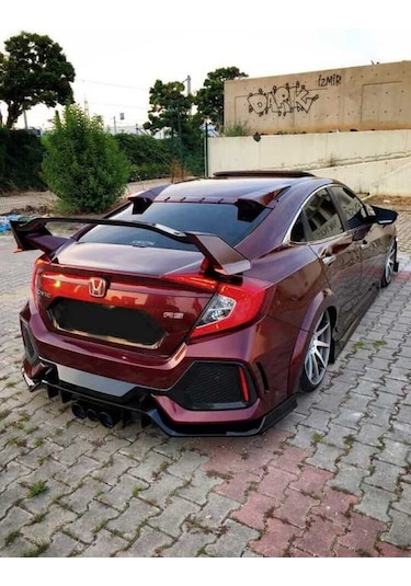 Honda Civic Fc5 Uyumlu Yedek Parça 2016-2020 Type R Spoiler Boyas