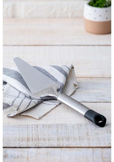 Acar Helıx Çelik Spatula - 29 Cm Gri  -  siyah