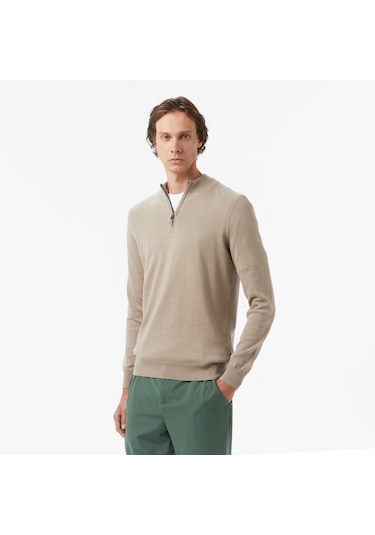 Nautica Erkek Bej Classic Fit Kazak Düz S57104t Bej