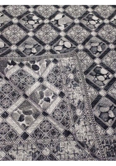 Savan Dokuma Halı Örtüsü 9m² 240 340 Kale Siyah2 Diğer