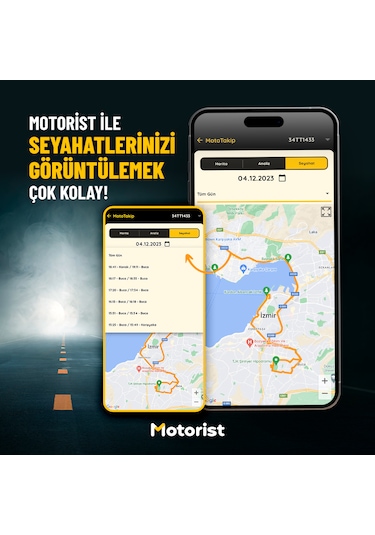 Motorist Motosiklet Takip Sistemi 12 Ay + Siren/buzzer Motorda S