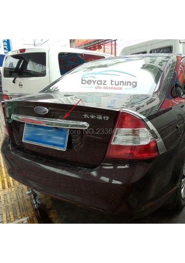 Ford Focus Bagaj Çıtası Kromu Nikelaj 2005-