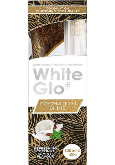 White Glo Hindistan Cevizi Özlü Beyazlatıcı Diş Macunu 120 ML + Diş Fırçası