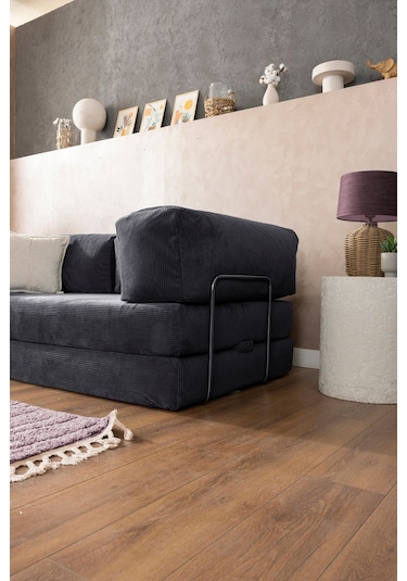 Good Night Legom Köşe Koltuk & Aktivite Yatağı & Uzanma Koltuğu Antrasit