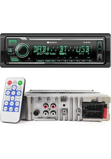 Edison Ed-bt7851 Oto Teyp 4x60 Watt Bluetooth Mobil Aplikasyon Usb Fm Aux 7 Renk Ekranlı