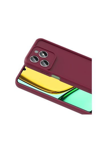 Biriva Home Realme C61 Kılıf Kamera Korumalı Ananas Kapak - Koyu Yeşil Koyu Yeşil