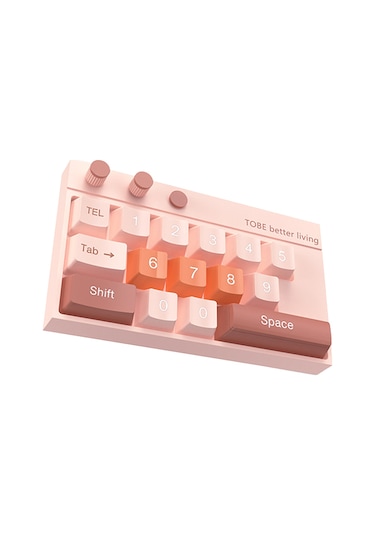 Maiyame Araba Park Etiket Numarası: Gizlenebilir, Parlak, Stres Azaltıcı Tuş Tasarımı - Pembe Abs+pvc