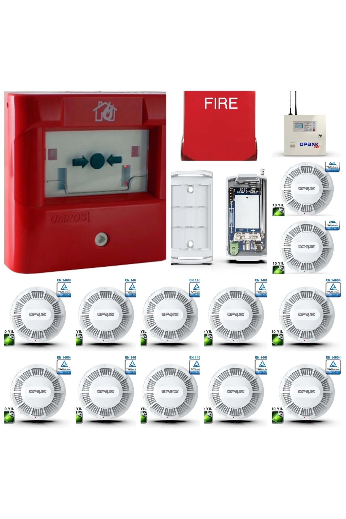 Opax Yangın Alarm Seti 12 Li