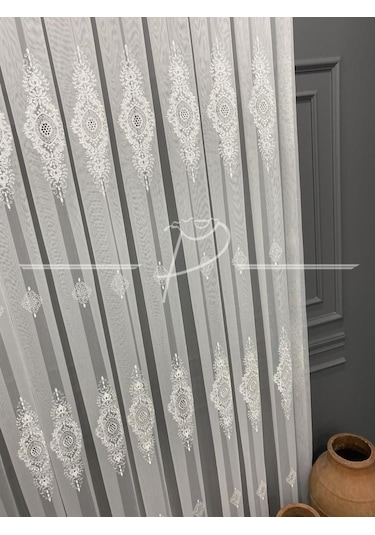 Tül Perde Taç Marka Ziyu Desen 1 Kalite Tt Kumaş-72048 Çok Renkli