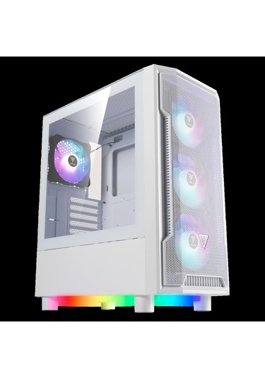 Gamdıas Athena M6 Lite Wh, 850w, Tempered Glass, Mesh, Argb, 80+ Bronze, Atx, White Edition, Gamıng