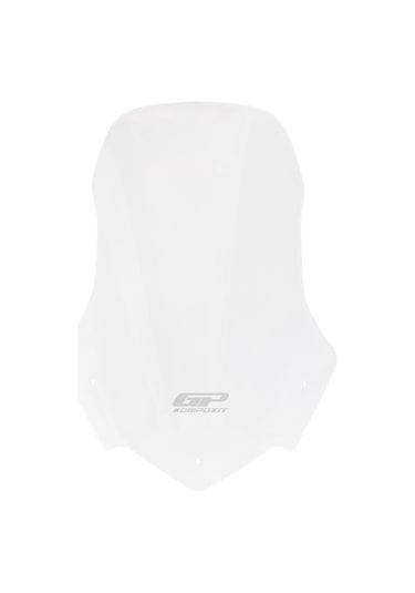 GP Kompozit SYM Wolf 2012-2016 Uyumlu 3 Delikli Ön Cam Şeffaf 49 cm