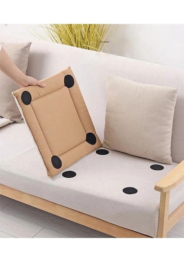 Halı Paspas Sandalye Minderi Merdiven Halısı Kaydırmaz Sabitleme Yapışkanlı Cırt Cırt Bant - 10 Adet